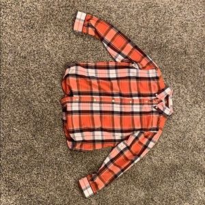Children’s Place Boys Plaid L Button Up.